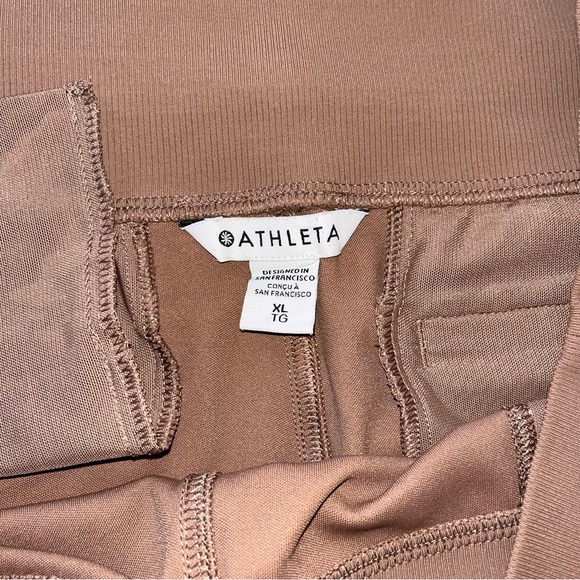 Athleta Venice Jogger Pants Womens XL Rustic Brown Pocket Zip Stretch Pull On - Picture 7 of 10